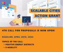 OPEN NOW – Scalable Cities Action Grant Round 4 on promoting positive energy districts and e-mobility solutions