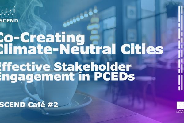 Embedded thumbnail for ASCEND Café #2 - Co Creating Climate Neutral Cities: Effective Stakeholder Engagement in PCEDs